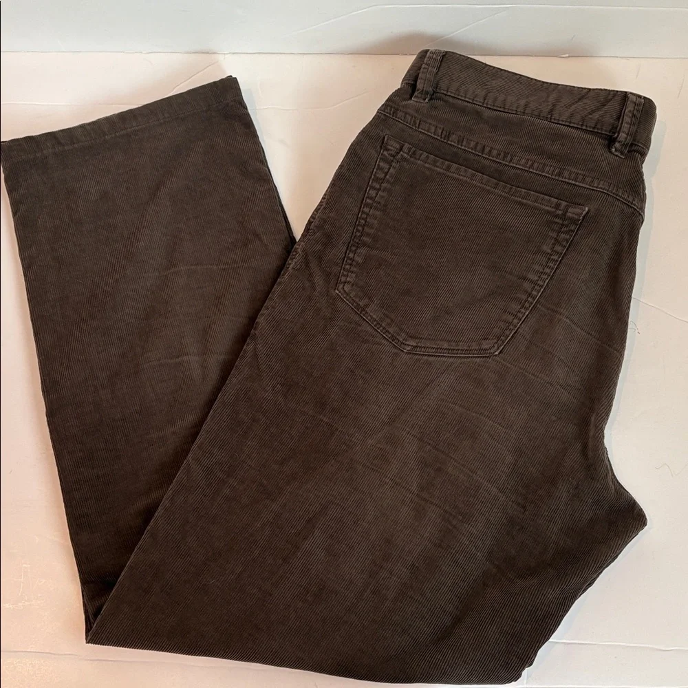 Hiltl trouser olive green men’s corduroy 5-pocket pants 36x34 98% cotton